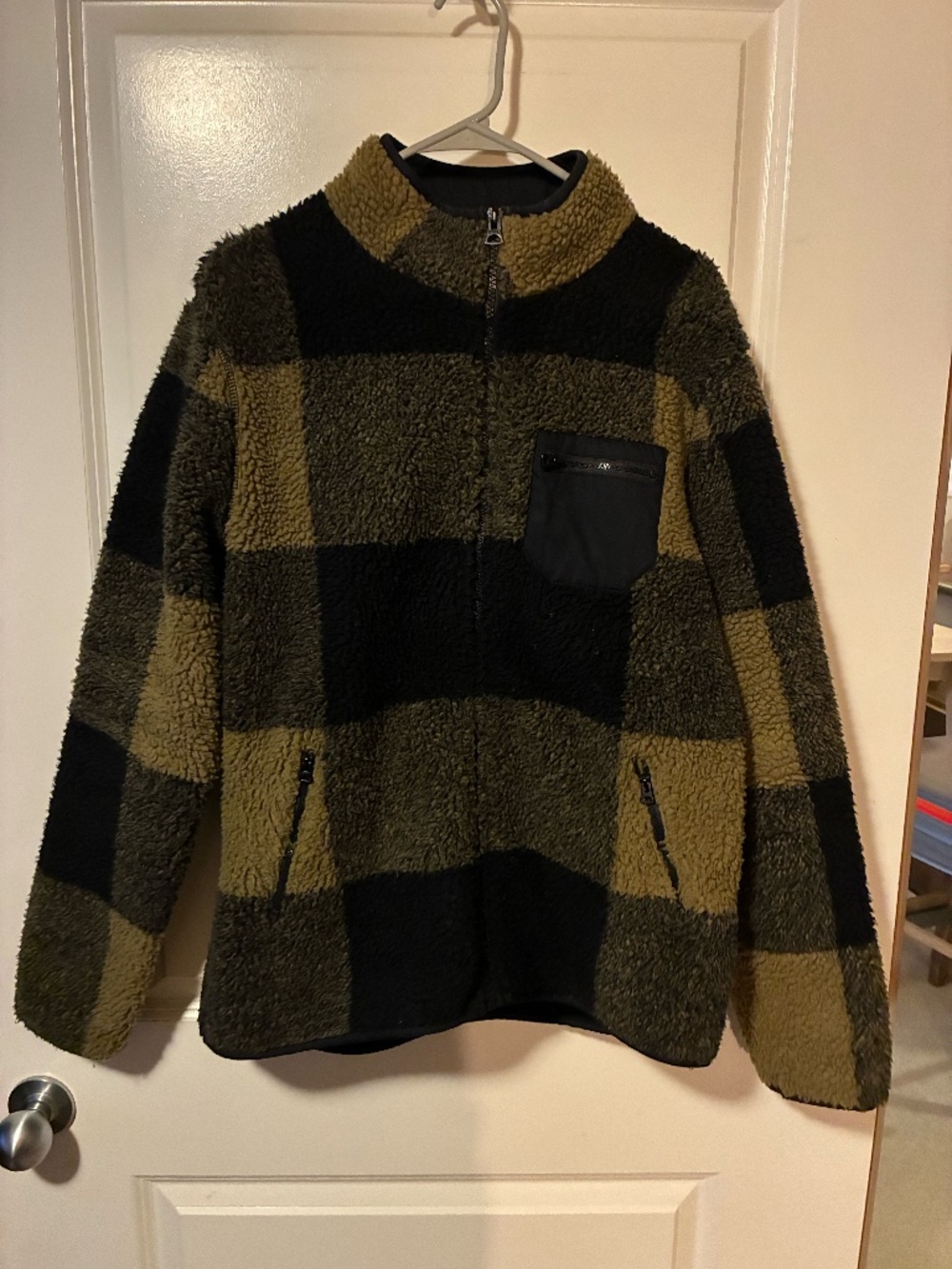 Lucky Brand Green Plaid Fleece
